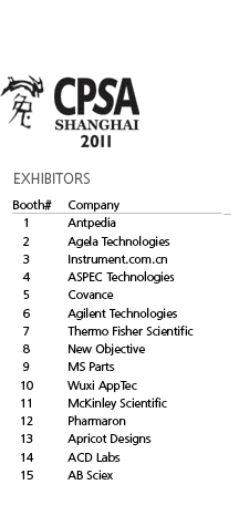 CPSA Shanghai 2011 Exhibitors